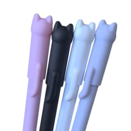 Kawaii Cat Erasable Gel Pen 0.5mm Magic Ink Blue Black Pen Set With Rubber Eraser Creative School Kid's Gifts Stationery