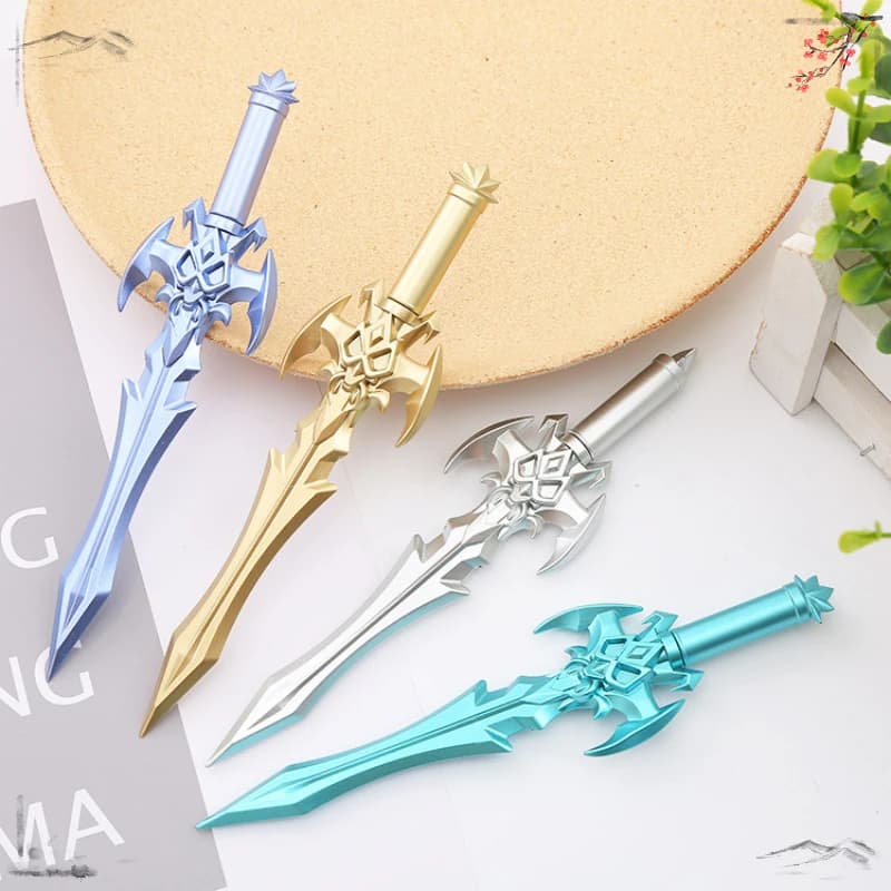 24 Pcs Neutral Pens Anime Arts Design Student Water Based Pen Personality Stationery Writing Supplies