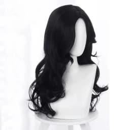 Halloween The Witch Yennefer of Vengerberg Long Black Wavy Wig Women Role Play Black Hair Cosplay Wavy Wig + Wig Cap