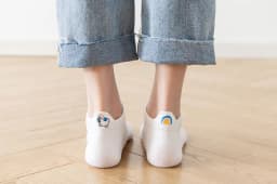 10 Pairs Women Cute Socks Cotton Kawai Embroidered Funny Low Cut Socks for Women Girls Ankle Socks Harajuku Girls School Gifts