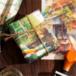 Yoofun 30sheets Street Corner Scenery Material Paper Aesthetic Scrapbooking Collage Junk Journal Decor Aesthetic DIY Paper