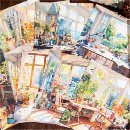 Yoofun 30sheets Street Corner Scenery Material Paper Aesthetic Scrapbooking Collage Junk Journal Decor Aesthetic DIY Paper