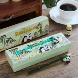 China-Chic Cute Panda Series Glass Dip Pen Writing Pen Gift Box Cartoon Student Crystal Glass