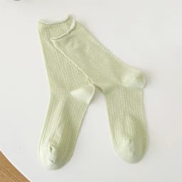 Socks For Women Thin Summer New Candy Color Hollow Out Loose Socks Women's Casual Basic Sweet Girls Fashion Long Socks Comfort