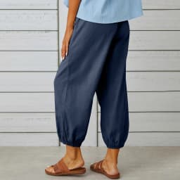 Cotton Linen Harem Pants Women Casual Elastic High Waist Lace Up Loose Ankle Trousers Vintage Harajuku Wide Leg Straight Pants