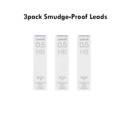 UNIStationery Automatic Mechanical Pencil Anti Slip Grip Pen Scalable Pen Tip 0.5mm Refill Rotating Rotation Anti-breaking Core