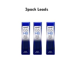 UNIStationery Automatic Mechanical Pencil Anti Slip Grip Pen Scalable Pen Tip 0.5mm Refill Rotating Rotation Anti-breaking Core