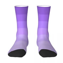 Ombre Polygonal Socks Autumn Gradient Purple Stockings Vintage Couple Medium Soft Socks Custom Outdoor Sports Anti-Slip Socks