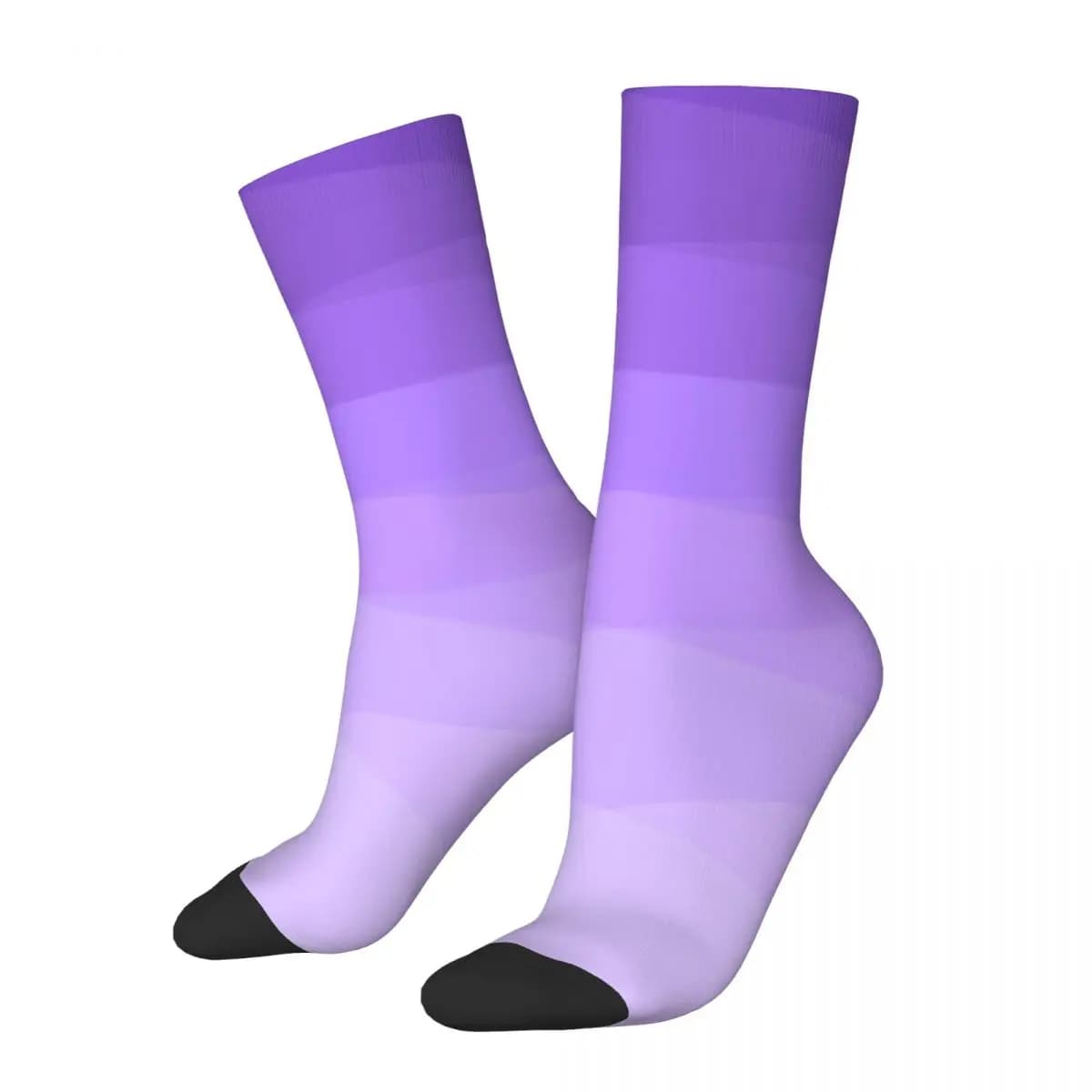 Ombre Polygonal Socks Autumn Gradient Purple Stockings Vintage Couple Medium Soft Socks Custom Outdoor Sports Anti-Slip Socks