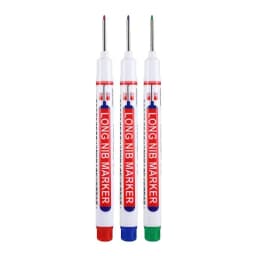 1/3Pcs/Set Long Head Markers Bathroom Woodworking Decoration Multi-purpose Deep Hole Marker Pens Red/Black/Blue/Green/White Ink