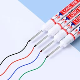 1/3Pcs/Set Long Head Markers Bathroom Woodworking Decoration Multi-purpose Deep Hole Marker Pens Red/Black/Blue/Green/White Ink