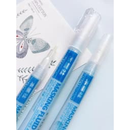 Blue Watercolor Art Masking Fluid 0.7mm/3.0mm Marker Pen for Opaque Areas of Paintingson Watercolour Paper Watercolor Painting