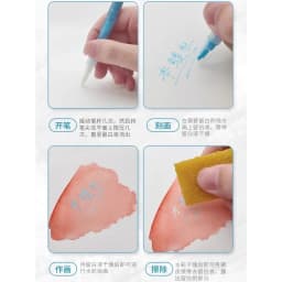 Blue Watercolor Art Masking Fluid 0.7mm/3.0mm Marker Pen for Opaque Areas of Paintingson Watercolour Paper Watercolor Painting