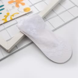 Socks Women's Lace Transparent Lolita Invisible Summer Thin Non-slip Short Ankle Black Low Cut Boat Sock