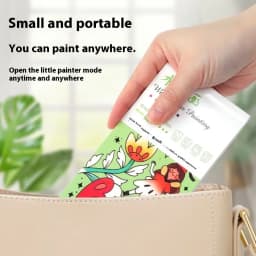 Portable Watercolor Painting Book Paint With Water Gouache Graffiti Picture Coloring Books Brush Set Drawing Students Gift
