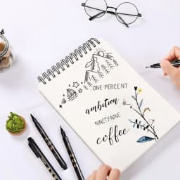 GN 4Pcs Calligraphy Pen Hand Lettering Art Pens Brush Ink Lettering Pens Markers for Writing Drawing Black Ink Pens Art Marker