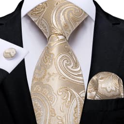 Elegant Beige Yellow Floral Plaid Paisley Solid Ties for Men 8cm Wedding Prom Groom Necktie Cravat Accessories Gift