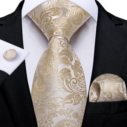 Elegant Beige Yellow Floral Plaid Paisley Solid Ties for Men 8cm Wedding Prom Groom Necktie Cravat Accessories Gift