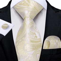 Elegant Beige Yellow Floral Plaid Paisley Solid Ties for Men 8cm Wedding Prom Groom Necktie Cravat Accessories Gift