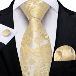 Elegant Beige Yellow Floral Plaid Paisley Solid Ties for Men 8cm Wedding Prom Groom Necktie Cravat Accessories Gift