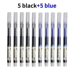 10 Pcs Color Gel pens.Quick Drying Large Capacity,0.5mm, suitable for Students, Note-taking, Marking, Drawing, Bookkeeping.
