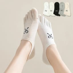 5 Pairs Five Finger Socks Women Anti-slip Cotton Toe Socks with Separate Fingers Sports Summer Thin Slipper Socks