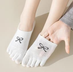 5 Pairs Five Finger Socks Women Anti-slip Cotton Toe Socks with Separate Fingers Sports Summer Thin Slipper Socks