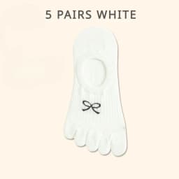 5 Pairs Five Finger Socks Women Anti-slip Cotton Toe Socks with Separate Fingers Sports Summer Thin Slipper Socks