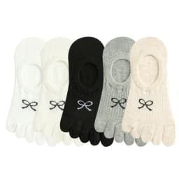 5 Pairs Five Finger Socks Women Anti-slip Cotton Toe Socks with Separate Fingers Sports Summer Thin Slipper Socks