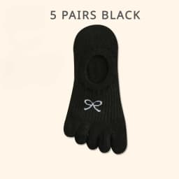 5 Pairs Five Finger Socks Women Anti-slip Cotton Toe Socks with Separate Fingers Sports Summer Thin Slipper Socks