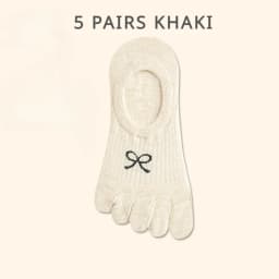 5 Pairs Five Finger Socks Women Anti-slip Cotton Toe Socks with Separate Fingers Sports Summer Thin Slipper Socks