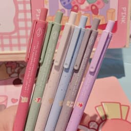 Cute Cartoon Design Ballpoint Pen 0.5mm Bear Peach Astronaut Writing Gel Pens Press Type Rollerball Pen Learning Office Supplies