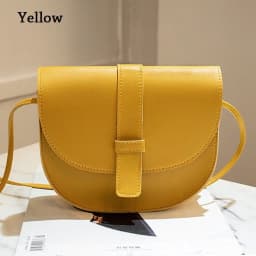 Small Female Purse Saddle Shoulder Messenger Bags PU Leather Fashion Solid Crossbody Bags Women Ladies Phone Bag