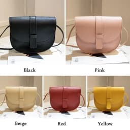 Small Female Purse Saddle Shoulder Messenger Bags PU Leather Fashion Solid Crossbody Bags Women Ladies Phone Bag