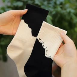 4 Pairs Asymmetric Socks Japanese Style Streetwear AB Socks Women Kids Sports Socks Hip Hop Skateboard Striped Mid Tube Sox