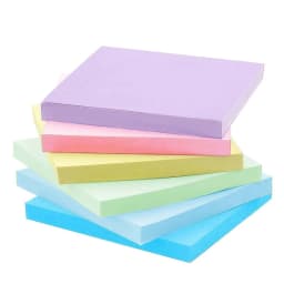 6 Pcs Fluorescent color 3*3inch Sticky Note Note Pads Stickers Planner Sticker Notepad Memo pad School Office Supplies