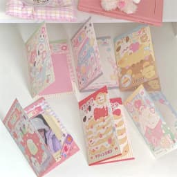10PCS Korean Kpop 3-inch Photo Card Back Card Foldable Card Holder Fix Decor Paper Board DIY Packing Material