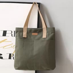 Women Canvas Tote Bag Solid Color Designer Ladies Casual Handbag Shoulder Bag Large Capacity Cotton Reusable Shopping Beach Bag