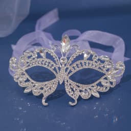 Women Crystal Masquerade Mask Rhinestone Fancy Mask Evening Party Mask for Masquerade Ball Banquet Cosplay