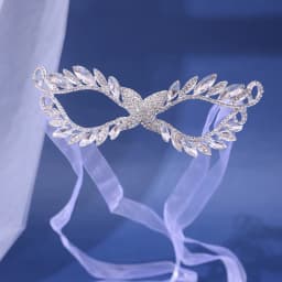 Women Crystal Masquerade Mask Rhinestone Fancy Mask Evening Party Mask for Masquerade Ball Banquet Cosplay