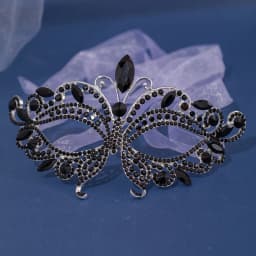 Women Crystal Masquerade Mask Rhinestone Fancy Mask Evening Party Mask for Masquerade Ball Banquet Cosplay