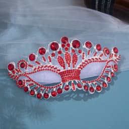 Women Crystal Masquerade Mask Rhinestone Fancy Mask Evening Party Mask for Masquerade Ball Banquet Cosplay