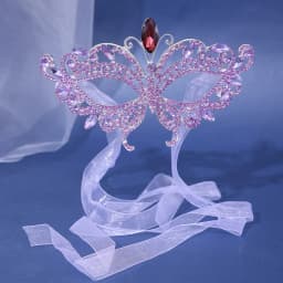 Women Crystal Masquerade Mask Rhinestone Fancy Mask Evening Party Mask for Masquerade Ball Banquet Cosplay
