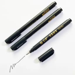 4 pcs Size Black Chinese Style Calligraphy Brush Tip Pen for Student Easy Writing Markers Art Office School Supplies Stationery