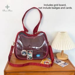 New Sweet Cute Cat Ita Bag Y2K Japanese Popular Crossbody Bags JK Uniform Shoulder Bag Girl Transparent Display Student Handbags
