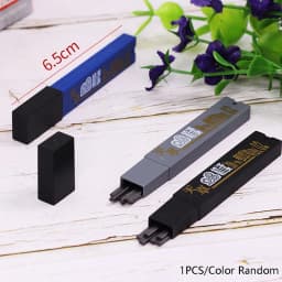 Random 1PC Thick Flat Head Mechanical Pencil Drawing 2B with Refills Pencil Office Supplies Writing Automatic School Supplies