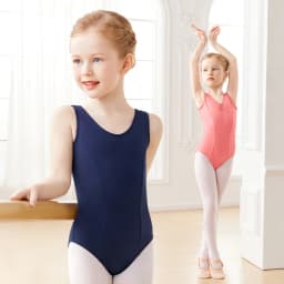 Ballet Leotards for Girls Kids Vest Dance Leotard with Lining Classic Ballet Dancewear Gymnastic Ballerina Outfit Dress