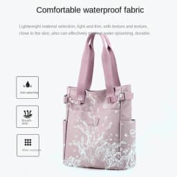 Women's Korean Version One Shoulder Canvas Bag Fashion Literature And Art College Student Backpack Class Tutorial Canvas Bag