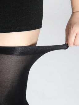 Plus Size women Breathable High Quality Transparent BlackSolid Colo Thigh-High Socks Thigh High stockings