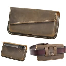 1pcCasualvintage men's waist bag,mobile phone bag,daily commuting,men's gifts,leisure, Accommodating Most Thick Shell Phones